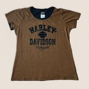Vintage Harley Davidson tee T-shirt Cowboy Beaumont Texas Women’s Size XL